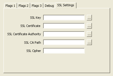 Соединитель/ODBC 5.2 Конфигураций SSL