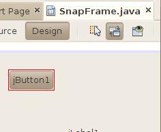 NetBeans outlines the event-producing component