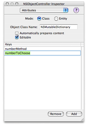 Adding keys as attributes of the Parameters instance.