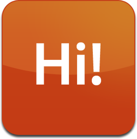 The Hello World widget bar icon