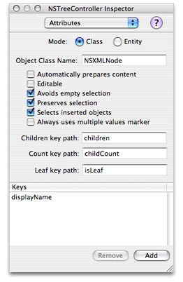 Setting the model keys