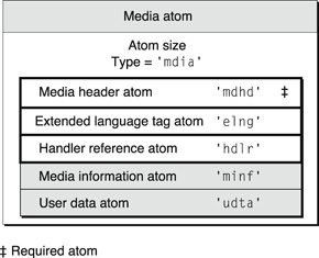 The layout of a media atom