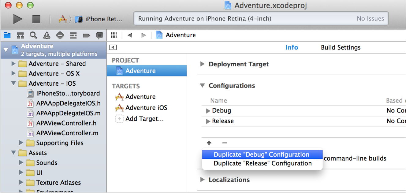 what is an xcode target
