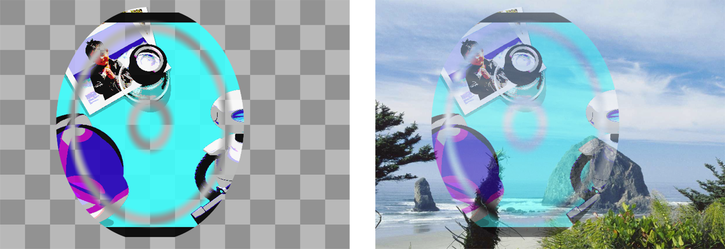 Layer composited with the mask property