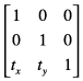 Translation matrix.