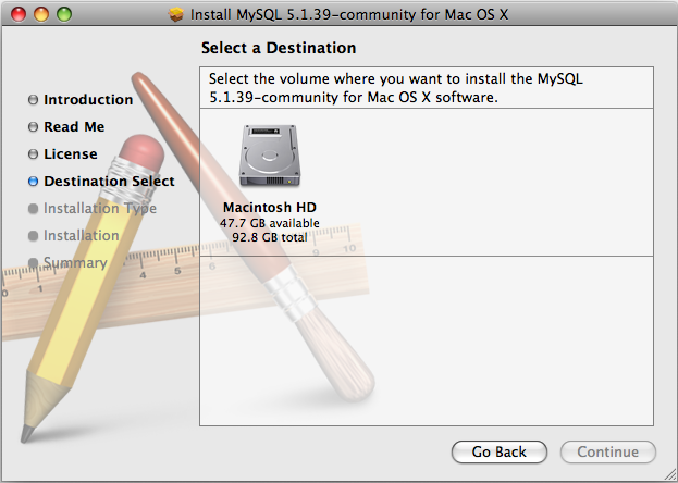 installing mysql on mac